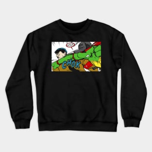 Raph punching Hitler (Black Tees) Crewneck Sweatshirt